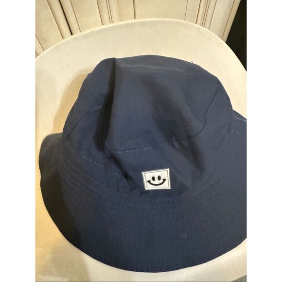 Furtalk Kids Smiley Face UPF 50 Bucket Sun Hat Navy Size 54cm - Picture 2 of 5